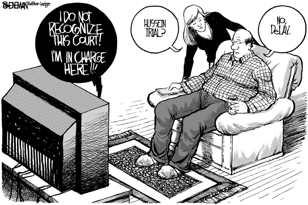 Political cartoon on Top 5 Cartoons of the Week by Drew Sheneman, Newark Star Ledger