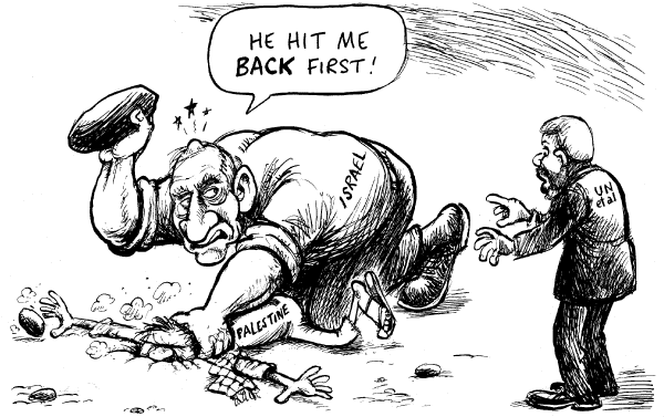 Editorial Cartoon by Zapiro, Sunday Times, Johannesburg, South Africa on Middle East Explodes