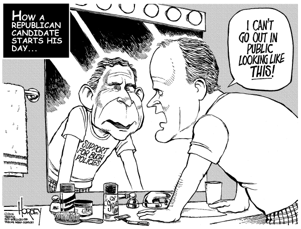 Editorial Cartoon by David Horsey, Seattle Post-Intelligencer on GOP Confident on Fall Elections