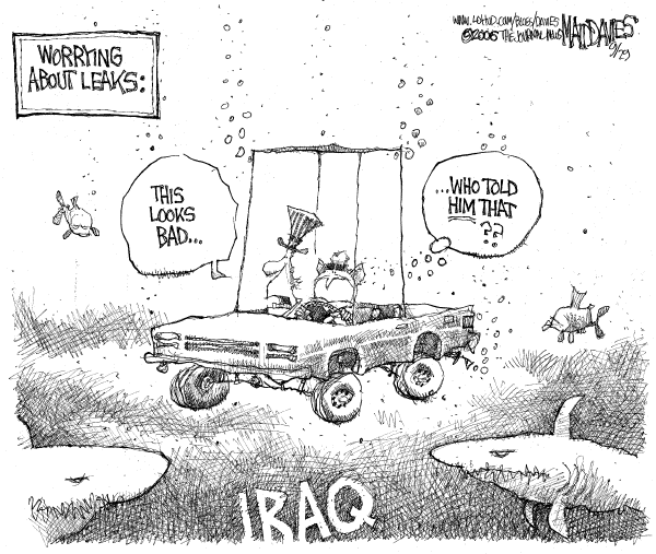Editorial Cartoon by Matt Davies, Journal News on Fighting Escalates in Iraq