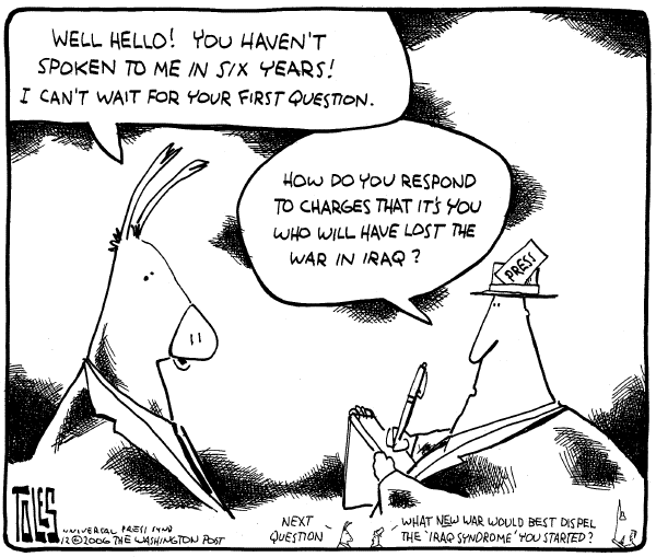 Editorial Cartoon by Tom Toles, Washington Post on Demos Ready to Take Power