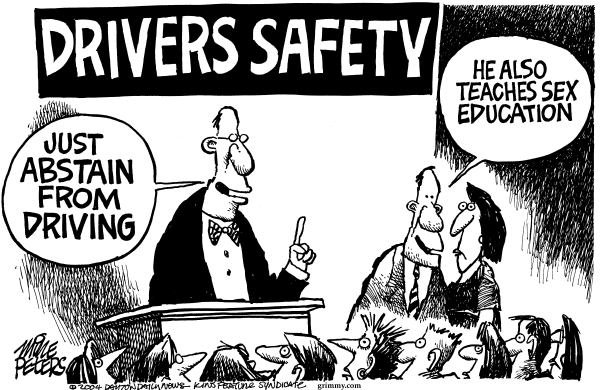 Editorial Cartoon by Mike Peters, Dayton Daily News on Effort Made to Discourage Abortions