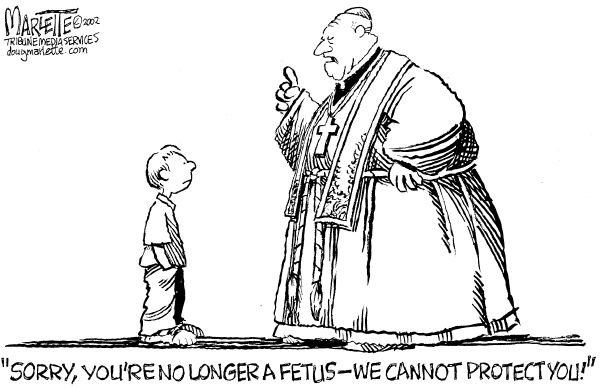 Editorial Cartoon by Doug Marlette, Tallahasee Democrat on Effort Made to Discourage Abortions