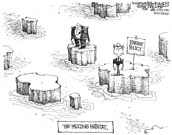 Editorial Cartoon by Matt Davies, Journal News on Global Warming May Be Human Related