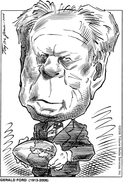 Editorial Cartoon by Taylor Jones, Tribune Media Services on Nixon Pardoner Laid to Rest