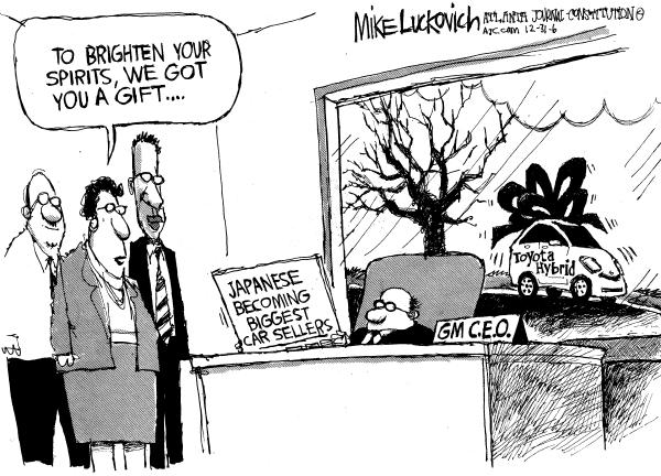 Editorial Cartoon by Mike Luckovich, Atlanta Journal-Constitution on In Other News