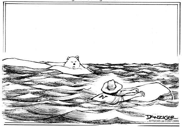 Editorial Cartoon by Jeff Danziger, CWS/CartoonArts Intl. on Global Warming Policy Unveiled
