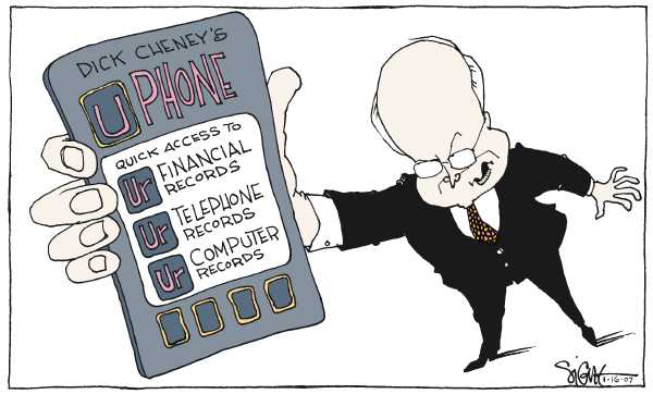 Editorial Cartoon by Signe Wilkinson, Philadelphia Daily News on Homeland Security Tightened