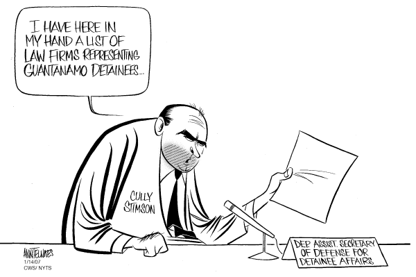 Editorial Cartoon by Ann Telnaes, CWS/CartoonArts Intl. on Homeland Security Tightened