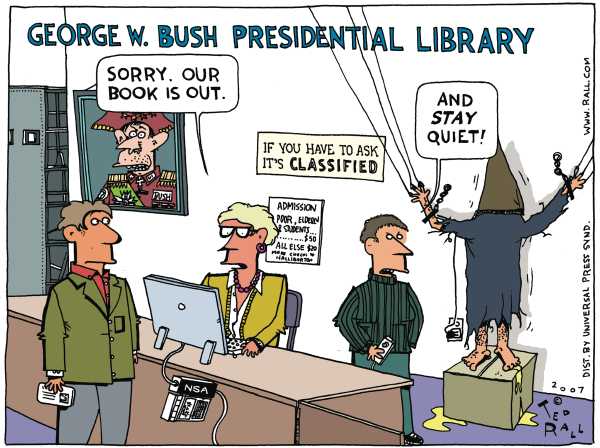 Editorial Cartoon by Ted Rall on Homeland Security Tightened