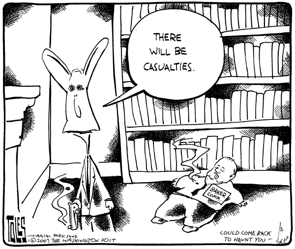 Editorial Cartoon by Tom Toles, Washington Post on Bush Plan Unites Nation