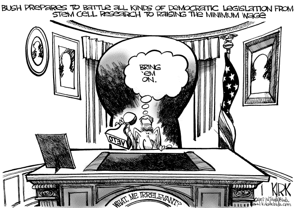 Editorial Cartoon by Kirk Walters, Toledo Blade on President Changes Strategy