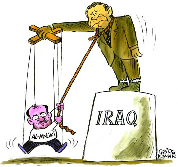 Editorial Cartoon by Christo Komarnitski, Sega, Sofia, Bulgaria on Surge Begins in Iraq