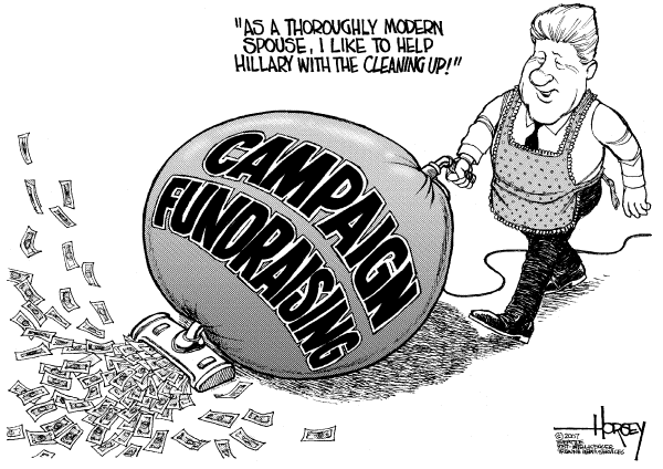 Editorial Cartoon by David Horsey, Seattle Post-Intelligencer on 2008 Presidential Race Underway