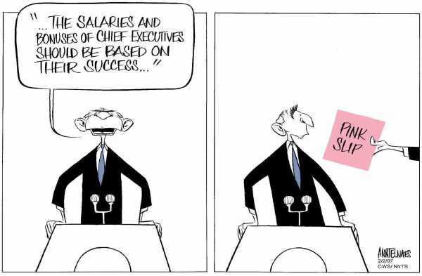 Editorial Cartoon by Signe Wilkinson, Philadelphia Daily News on Bush Makes No Apologies