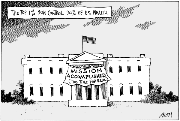Editorial Cartoon by Tony Auth, Philadelphia Inquirer on Bush Makes No Apologies