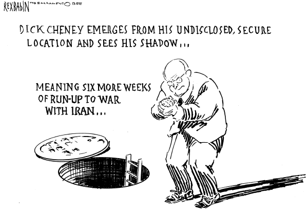Editorial Cartoon by Rex Babin, Sacramento Bee on Cheney Makes No Apologies