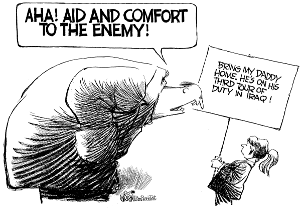 Editorial Cartoon by Don Wright, Palm Beach Post on Scares in the Homeland
