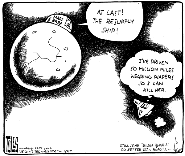Editorial Cartoon by Tom Toles, Washington Post on In Other News