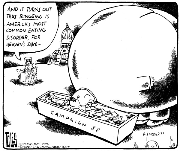 Editorial Cartoon by Tom Toles, Washington Post on In Other News