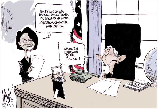 Editorial Cartoon by Paul Zanetti, Australia on North Korea Surprises US