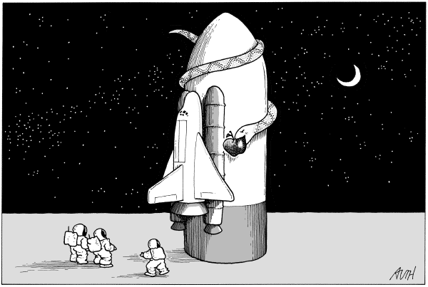 Editorial Cartoon by Tony Auth, Philadelphia Inquirer on In Other News