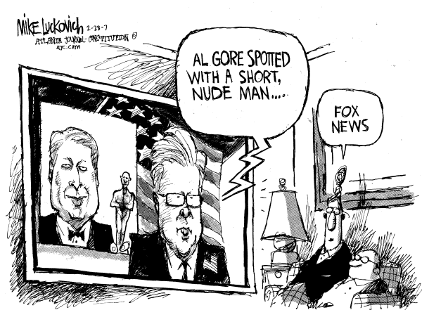 Editorial Cartoon by Mike Luckovich, Atlanta Journal-Constitution on In Other News
