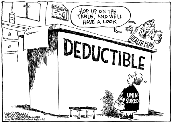 Editorial Cartoon by Dan Wasserman, Boston Globe on In Other News