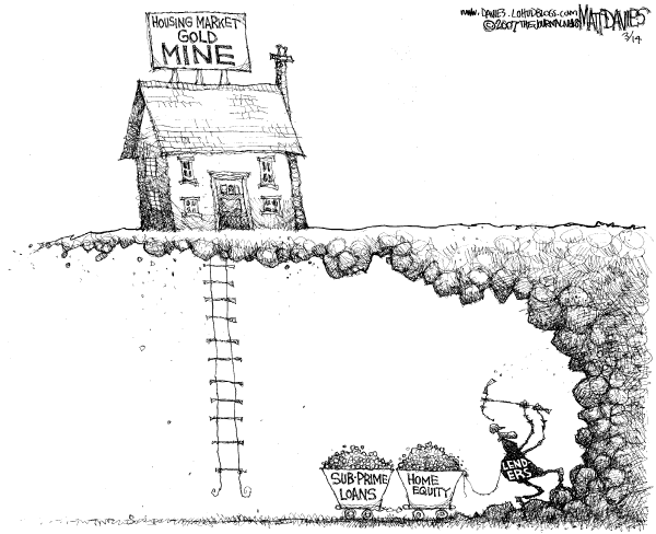 Editorial Cartoon by Matt Davies, Journal News on Economy Take a Turn