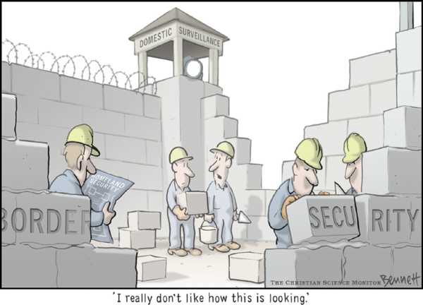 Editorial Cartoon by Clay Bennett, Christian Science Monitor on In Other News