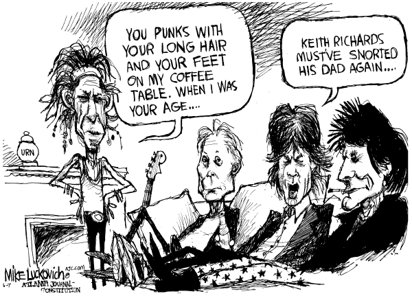 Editorial Cartoon by Mike Luckovich, Atlanta Journal-Constitution on In Other News