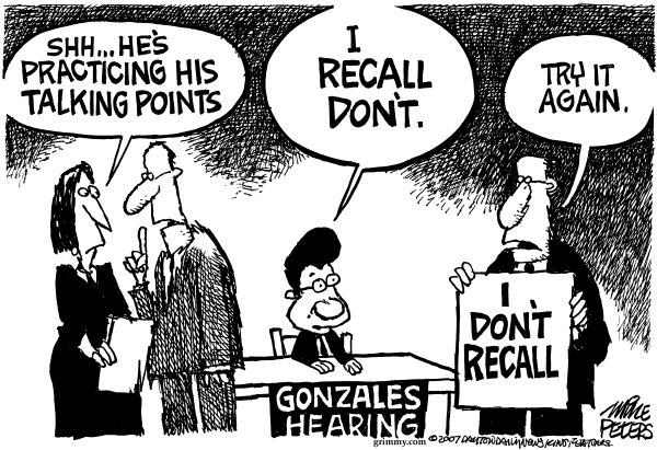Editorial Cartoon by Mike Peters, Dayton Daily News on Lost E-Mails Add to Attorney Scandal
