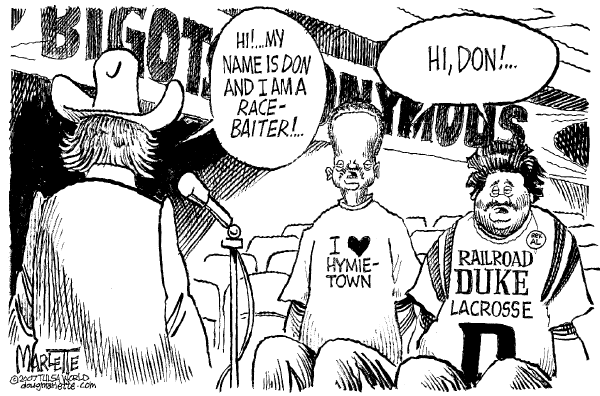 Editorial Cartoon by Doug Marlette, Tallahasee Democrat on DJ Imus Fired