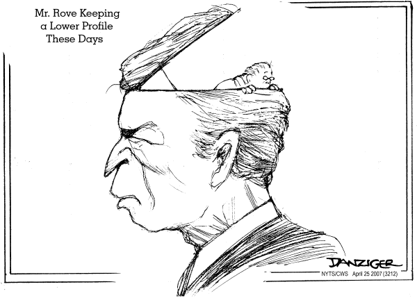 Editorial Cartoon by Jeff Danziger, CWS/CartoonArts Intl. on Bush Still the Decider