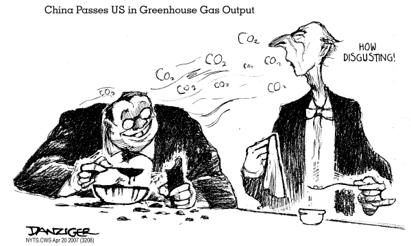 Editorial Cartoon by Jeff Danziger, CWS/CartoonArts Intl. on America Celebrates Earth Day