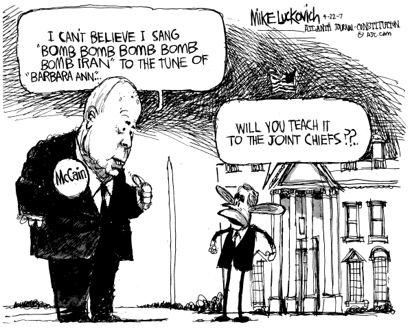 Editorial Cartoon by Mike Luckovich, Atlanta Journal-Constitution on In Other News