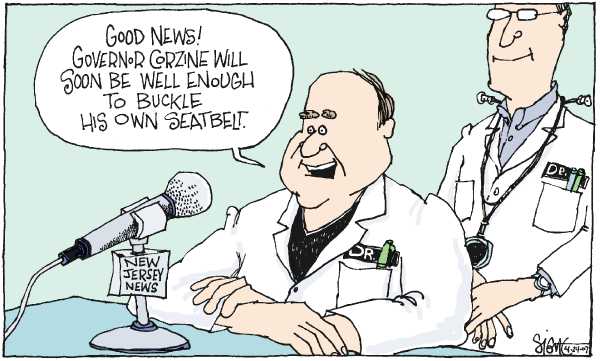 Editorial Cartoon by Signe Wilkinson, Philadelphia Daily News on In Other News