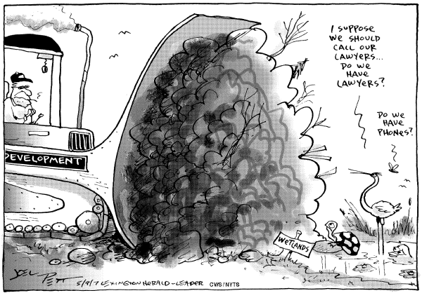 Editorial Cartoon by Joel Pett, Lexington Herald-Leader, CWS/CartoonArts Intl. on In Other News