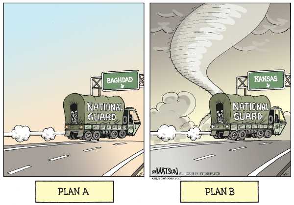 Editorial Cartoon by RJ Matson, Cagle Cartoons on Tornado Destroys Kansas Town