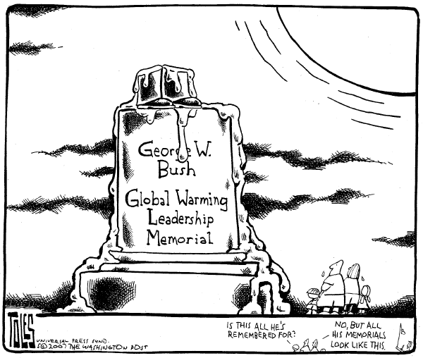 Editorial Cartoon by Tom Toles, Washington Post on Cost of Gas Rises