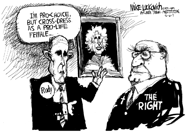 Editorial Cartoon by Mike Luckovich, Atlanta Journal-Constitution on GOP Candidates Debate Again