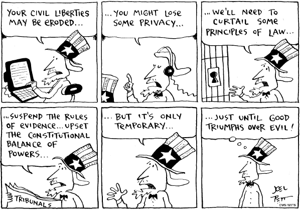Editorial Cartoon by Joel Pett, Lexington Herald-Leader, CWS/CartoonArts Intl. on Fallen Soldiers Honored