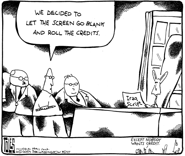 Editorial Cartoon by Tom Toles, Washington Post on Surge Stalls in Iraq