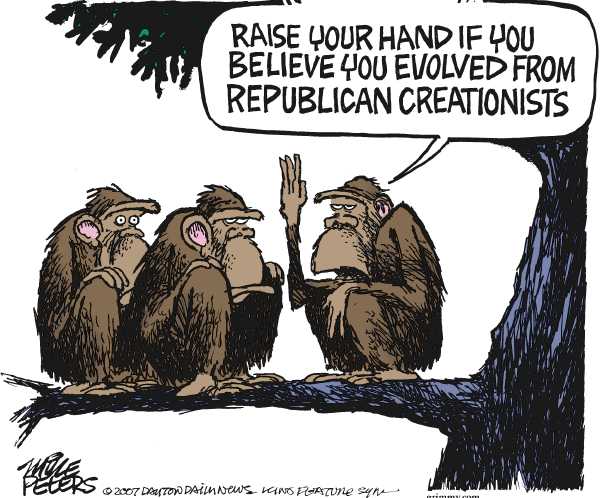 Editorial Cartoon by Mike Peters, Dayton Daily News on Republican Race Tightens