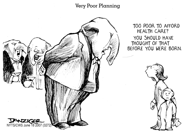 Editorial Cartoon by Jeff Danziger, CWS/CartoonArts Intl. on Stock Market Hits Record High