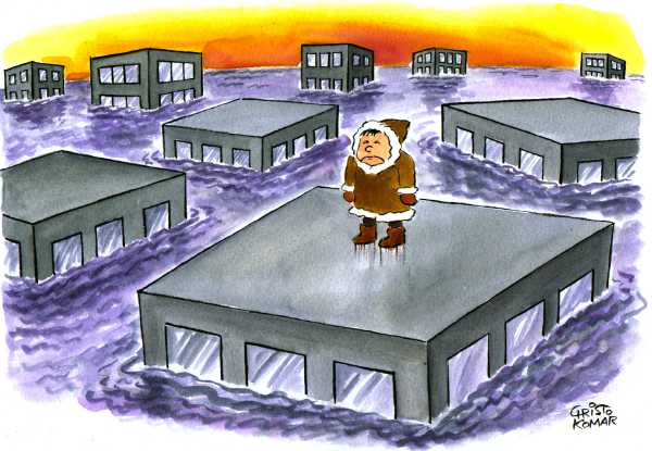Editorial Cartoon by Christo Komarnitski, Sega, Sofia, Bulgaria on Oil Use at Record High