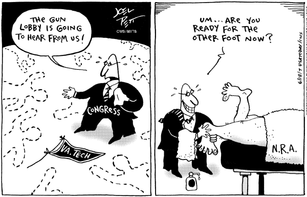 Editorial Cartoon by Joel Pett, Lexington Herald-Leader, CWS/CartoonArts Intl. on In Other News