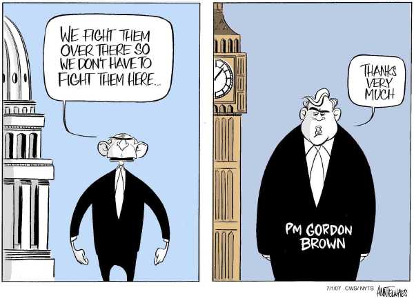 Editorial Cartoon by Ann Telnaes, CWS/CartoonArts Intl. on US Suffers Setbacks in Iraq