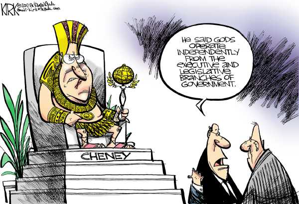 Editorial Cartoon by Kirk Walters, Toledo Blade on President Claims Executive Privilege