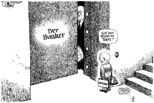 Editorial Cartoon by Pat Oliphant, Universal Press Syndicate on President Claims Executive Privilege